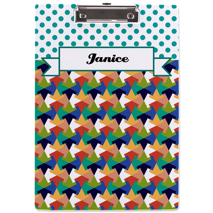 Pattern A4 Acrylic Clipboard
