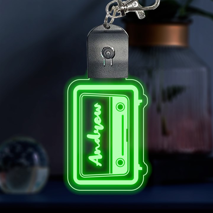 Personalized Radio Name LED Key Chain