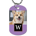 Photo Initial Dog Tag Dog Tag (One Side) Front