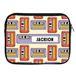 Cassette Tape Personalised Name Apple iPad Zipper Case Front