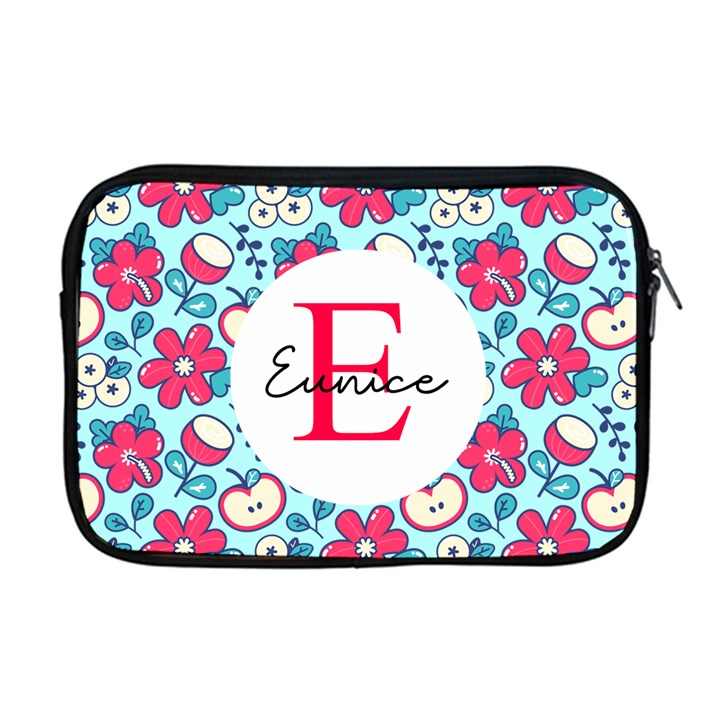 Personalized Name Any Text Fruits Pattern  Apple MacBook Pro 17  Zipper Case