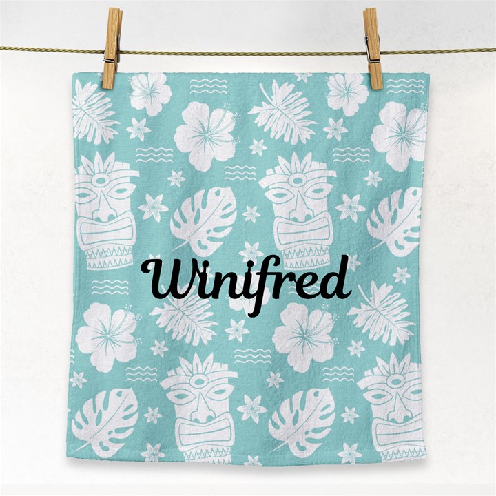 Personalized Name Any Text Hawaii Style Head Face Towel Face Towel