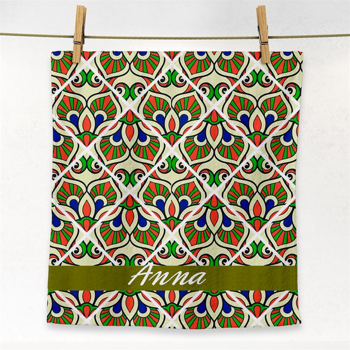 Vintage Pattern Face Towel